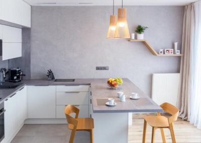 Návrh a realizace rekonstrukce kuchyně s obývacím prostorem Dočkalová interiéry