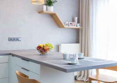 Návrh a realizace rekonstrukce kuchyně s obývacím prostorem Dočkalová interiéry