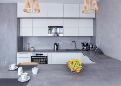 Návrh a realizace rekonstrukce kuchyně s obývacím prostorem Dočkalová interiéry