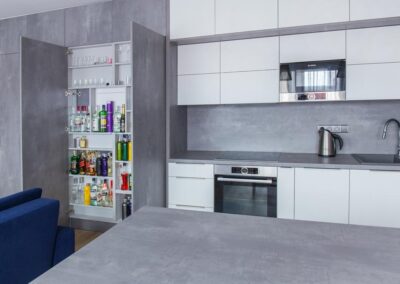 Návrh a realizace rekonstrukce kuchyně s obývacím prostorem Dočkalová interiéry