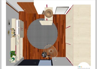 Návrh a realizace rekonstrukce vstupního prostoru Dočkalová interiéry