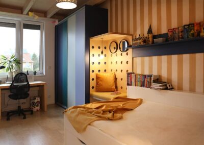 Návrh a realizace rekonstrukce dětského pokoje Dočkalová interiéry