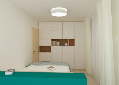 Návrh a realizace rekonstrukce bytu 2+kk Dočkalová interiéry